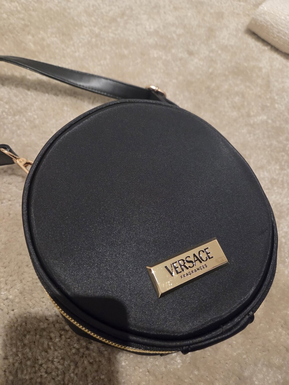 Versace Black Round Crossbody Bag - Versace Fragrances
